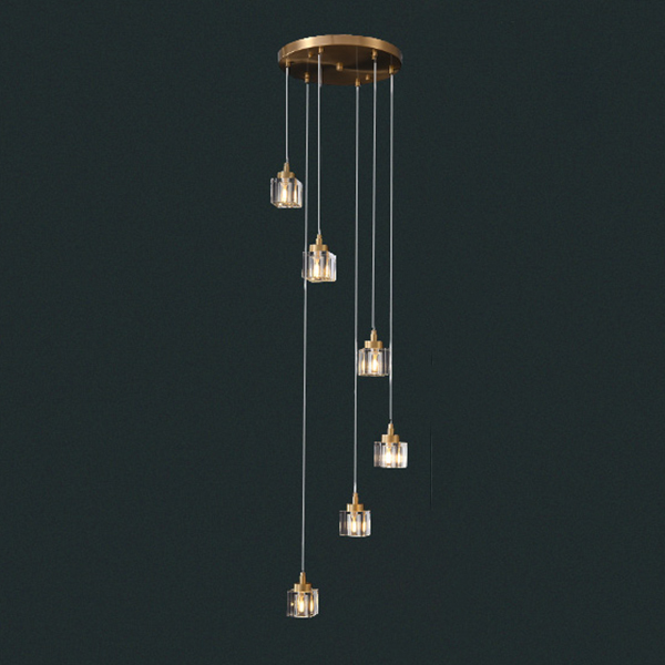 Подвесной светильник DORA MORE L6 Диск by ImperiumLoft