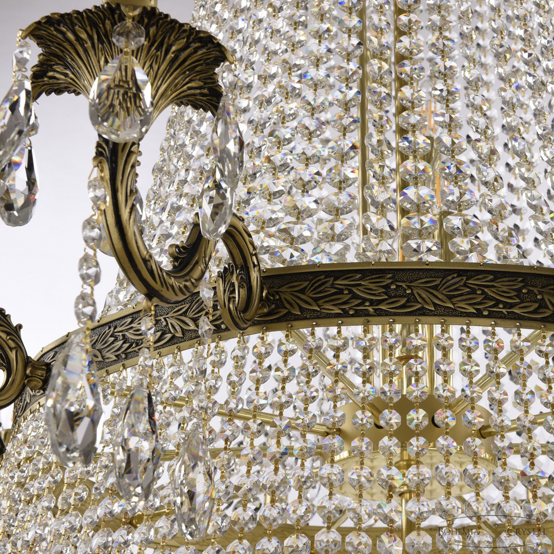 Люстра хрустальная AL2111H201/20+10/160OL/2D AGB Bohemia Ivele Crystal