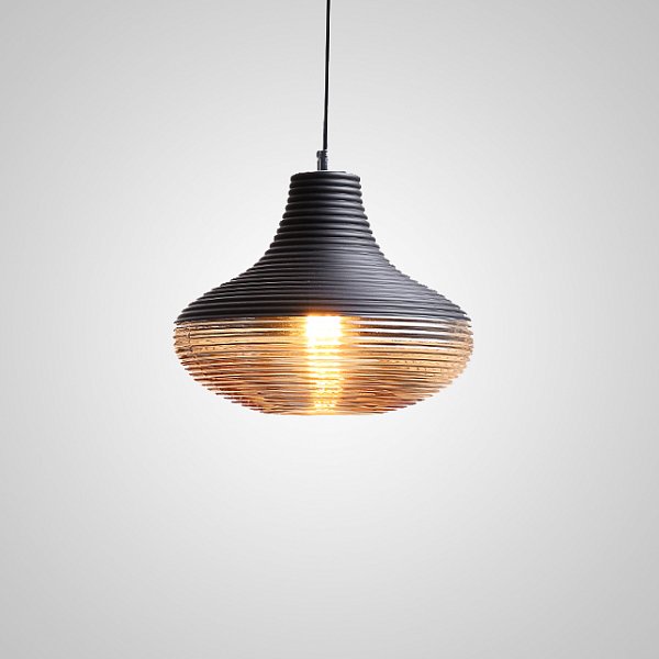 Подвесной светильник RENORD D26 black amber by ImperiumLoft