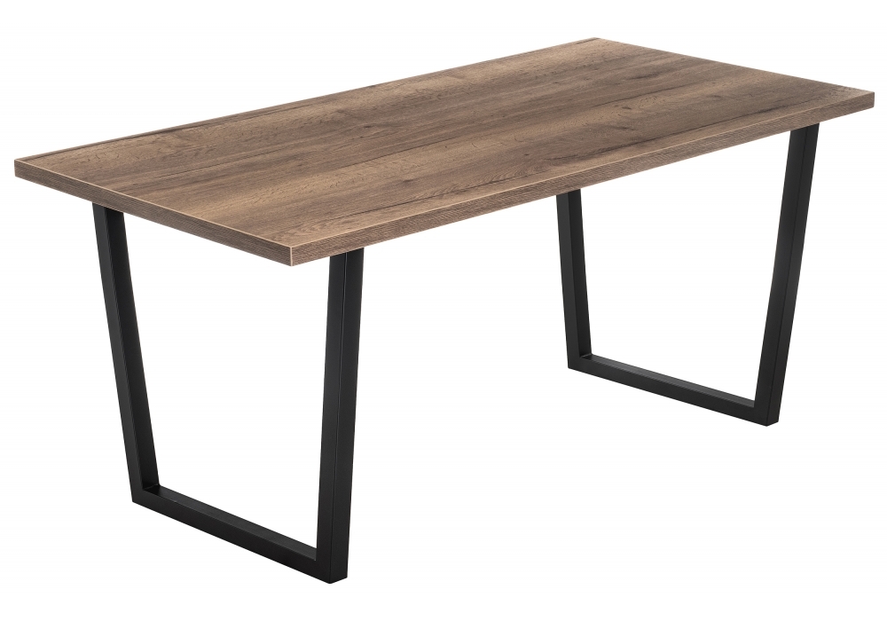 Стол деревянный Woodville Эльпатия 150 дуб велингтон / черный матовый 420994