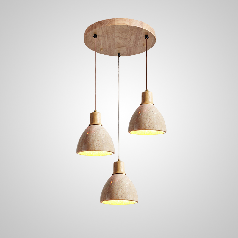 Подвесной светильник MELIUS TRIO B Light brown Диск by ImperiumLoft