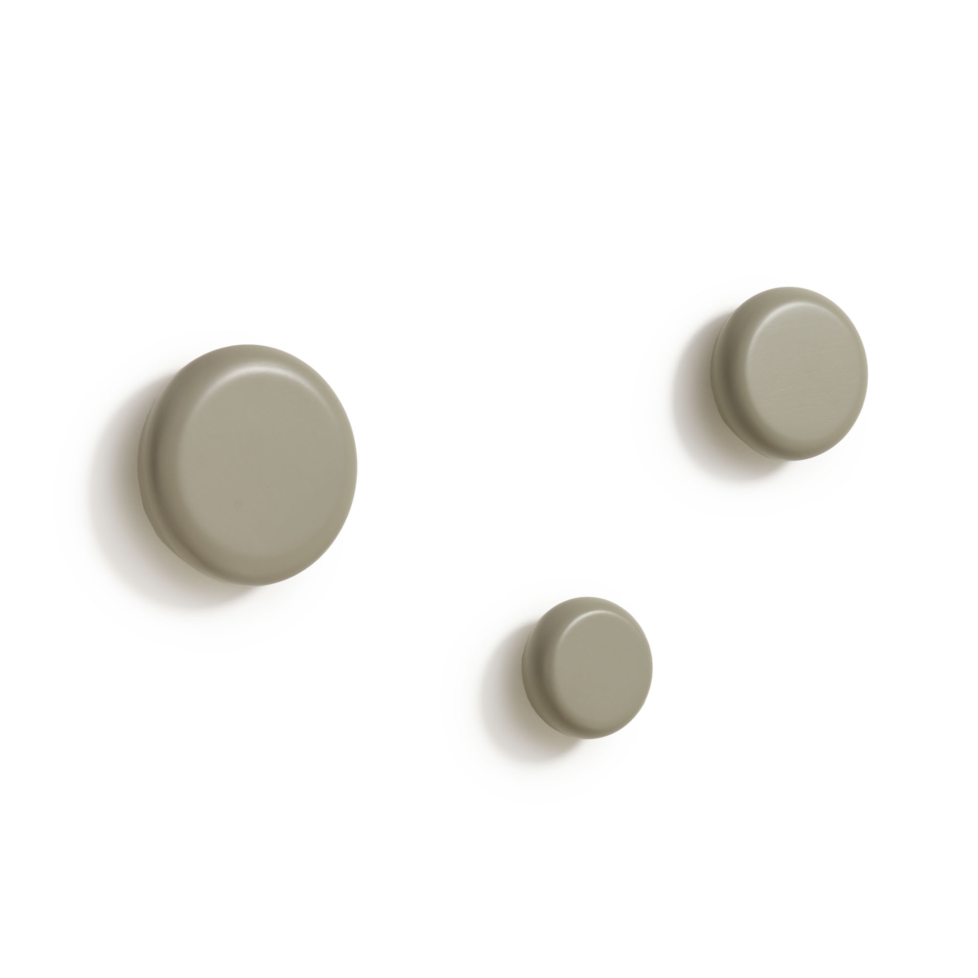 Nadue Набор из 3 настенных крючков из массива бука с серой отделкой La Forma (ex Julia Grup)