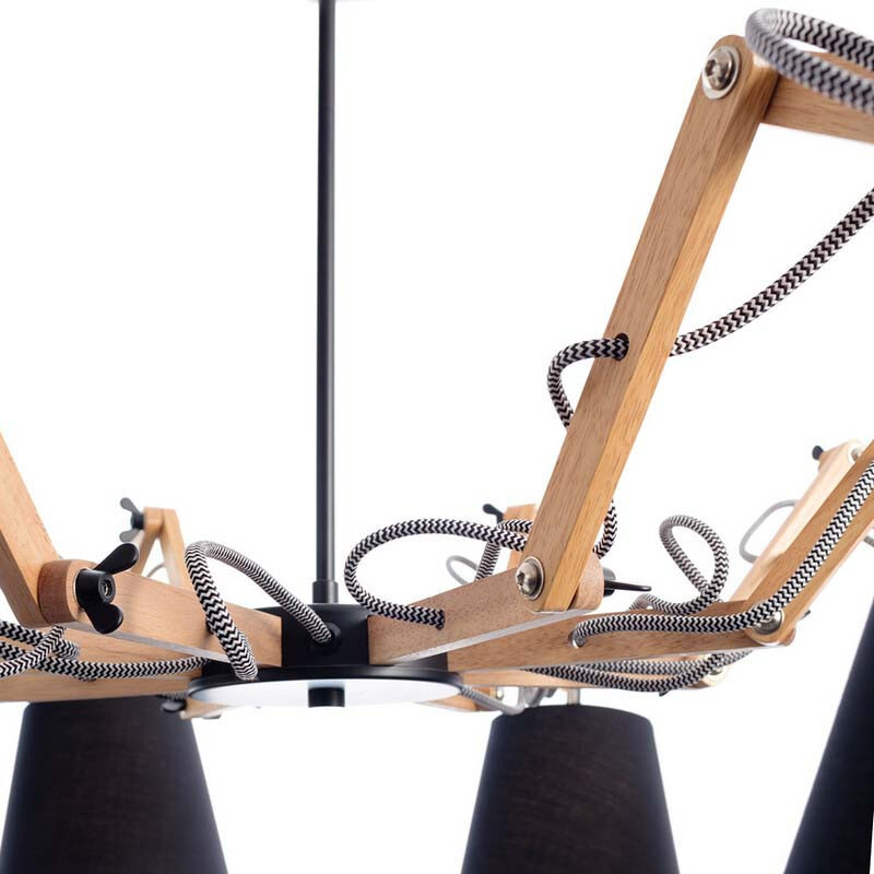 Люстра на штанге Arte Lamp A5700LM-8BK