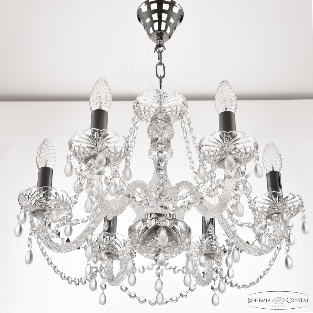 Люстра хрустальная 112/6/165 Ni V7010 Bohemia Ivele Crystal