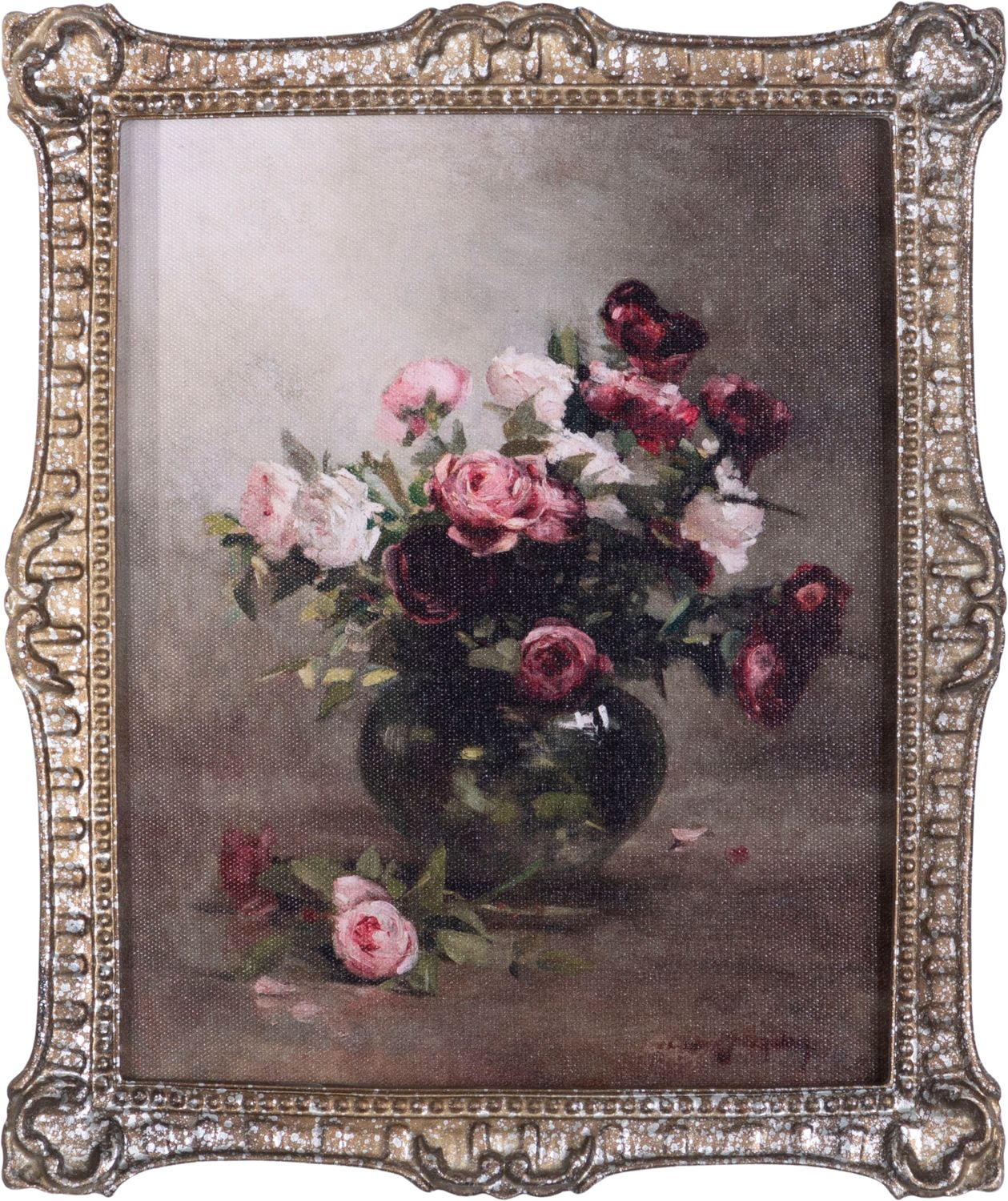 Картина настенная Цветы, под старину, масло Glasar 28-677