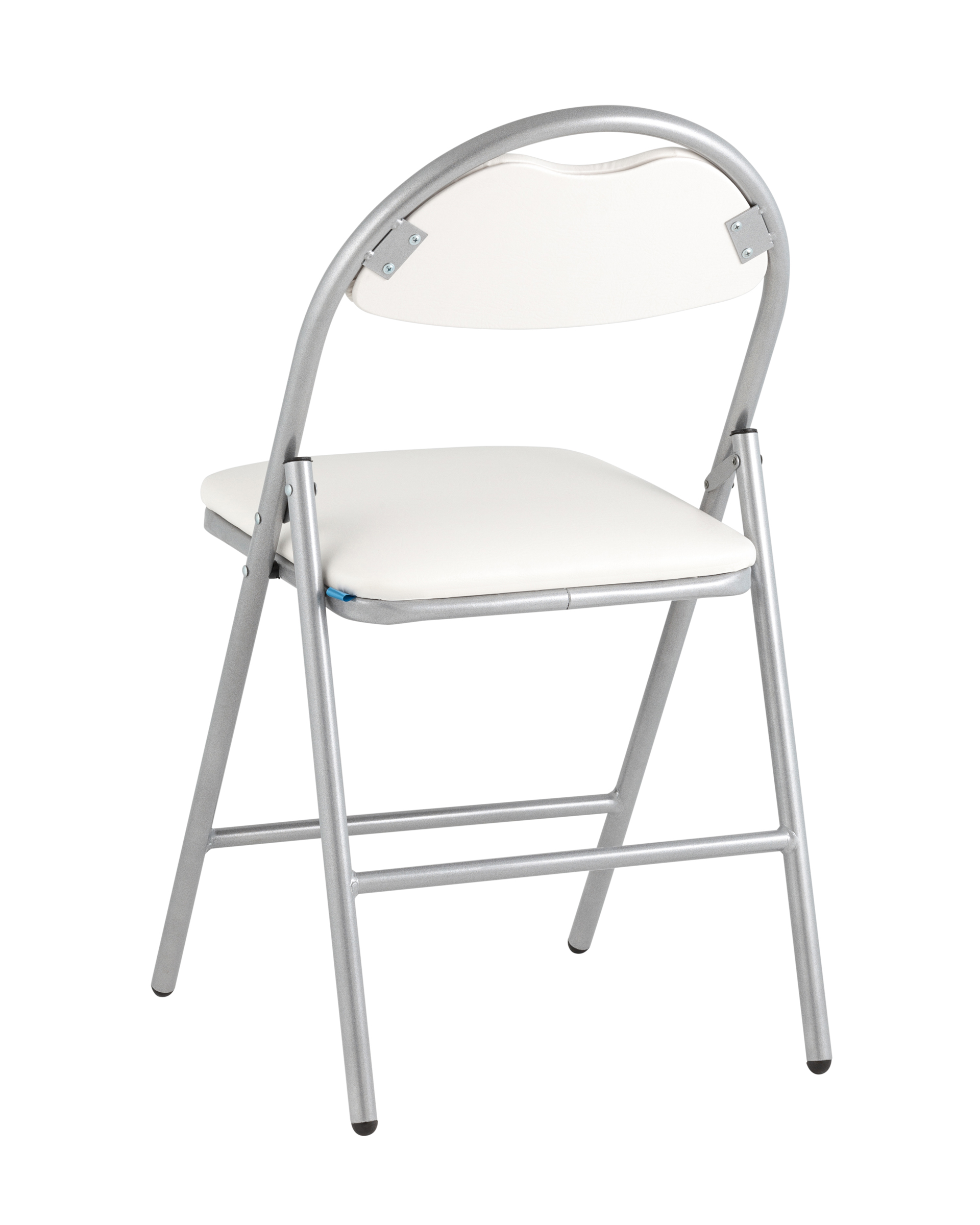 Стул складной Hagen экокожа белый каркас металлик Stool Group