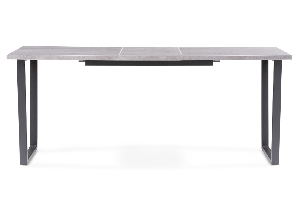 Стол деревянный Woodville Лота Лофт 140 25 мм  бетон / черный матовый 489748