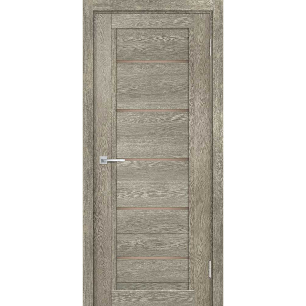 Межкомнатная дверь Graf ТЕХНО-809 бронза сатинат Гриджио (2000 х 700)