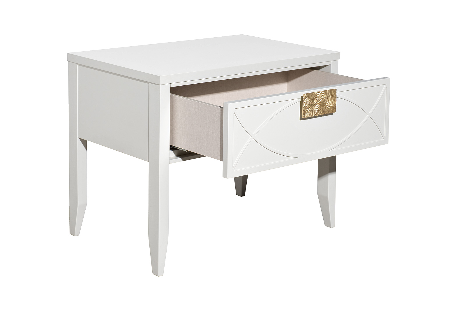 Тумба прикроватная бежевая 1 ящик 60*50*40 Garda Decor 151SV-000010