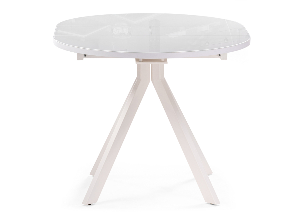 Стол стеклянный Woodville Ален 90 белый 516555