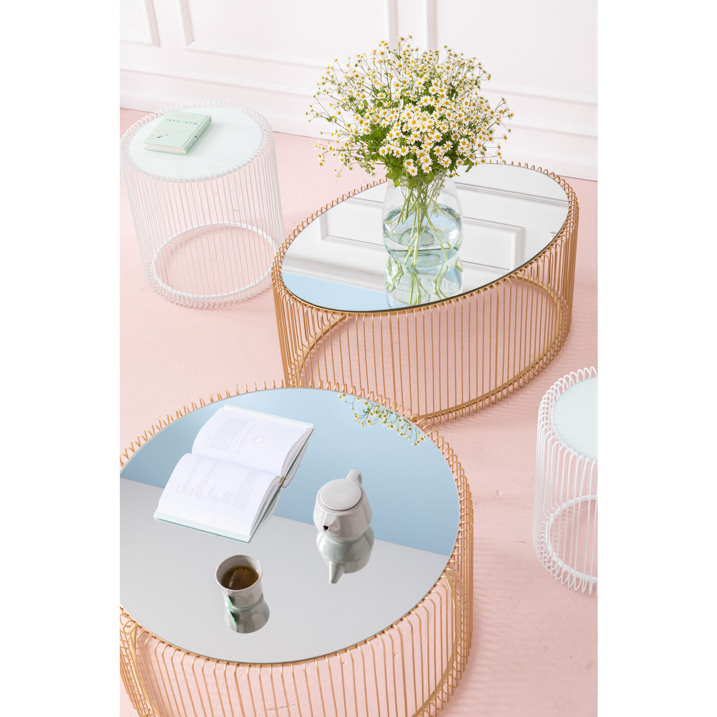 Столик кофейный KARE Wire 84518