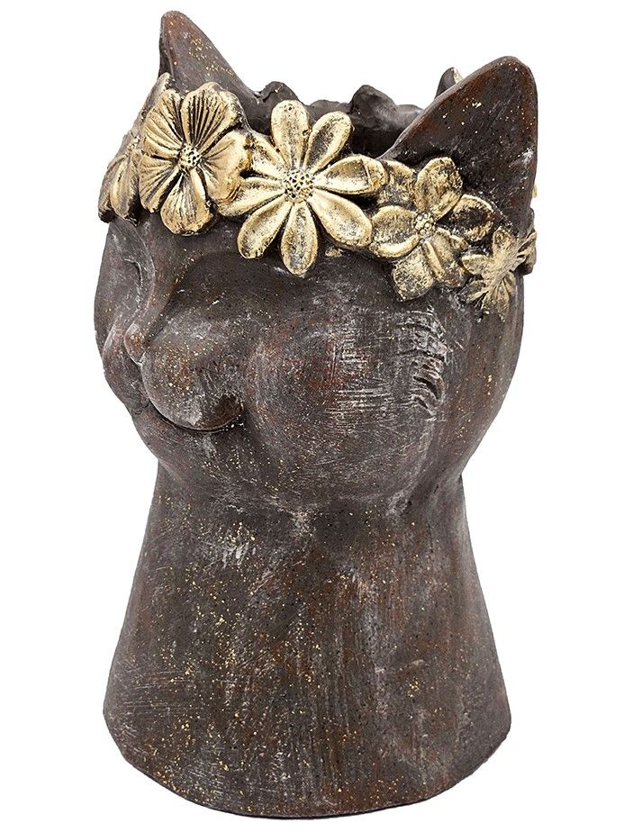 Кашпо Голова кошки Glasar B5532