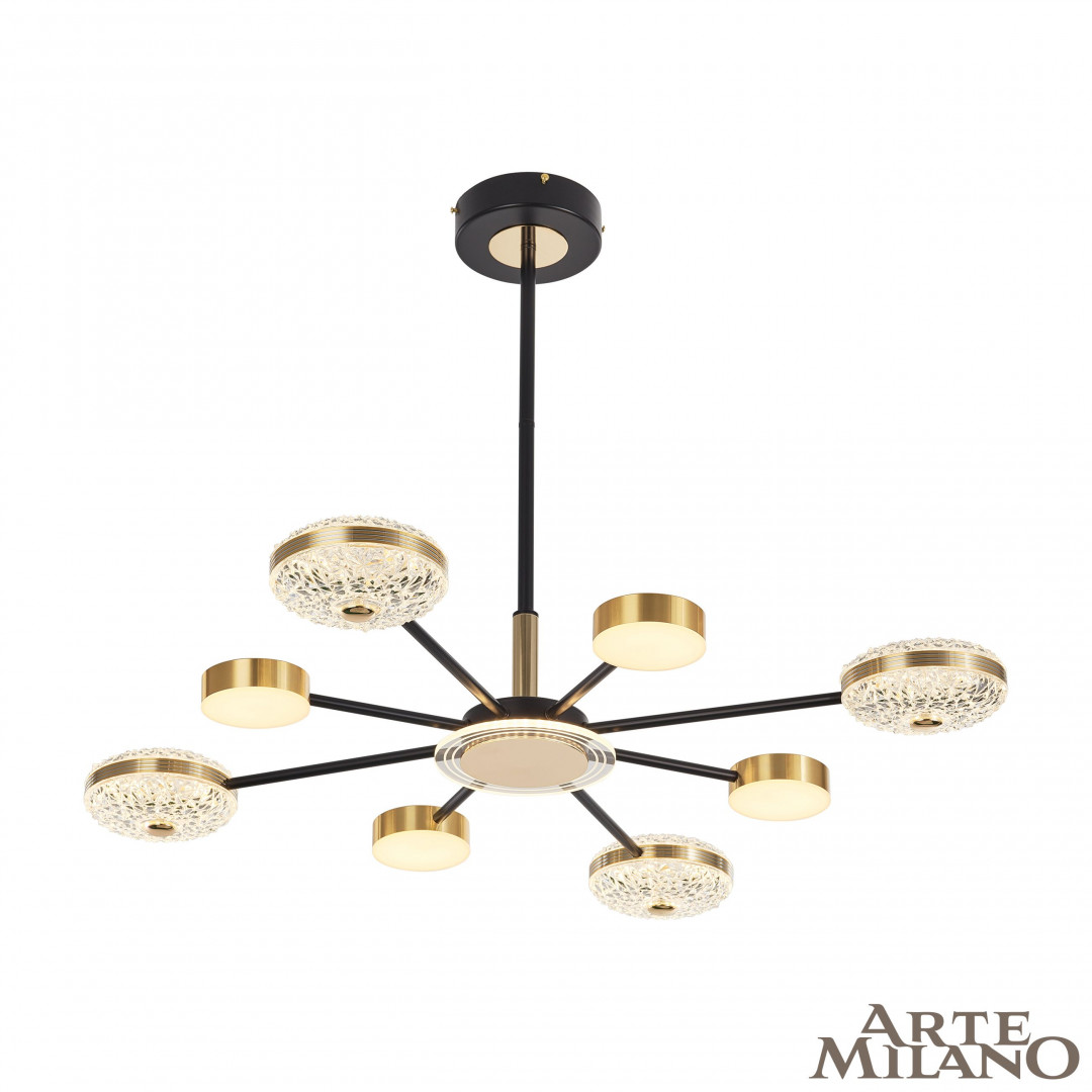 Люстра светодиодная 272069/8 BK/GD Arte Milano