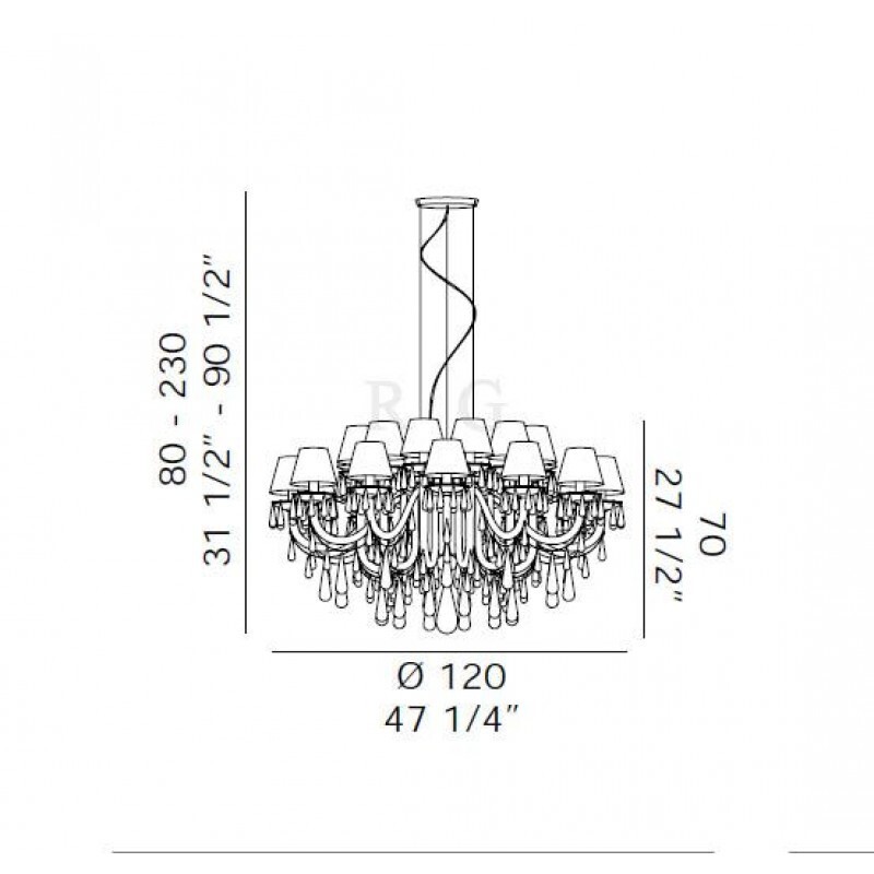 Люстра De Majo GOUTTE S24