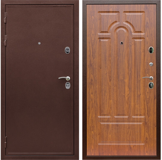 Дверь входная Graf Престиж Антик медь / МДФ 6 мм ФЛ-58 Мореная береза