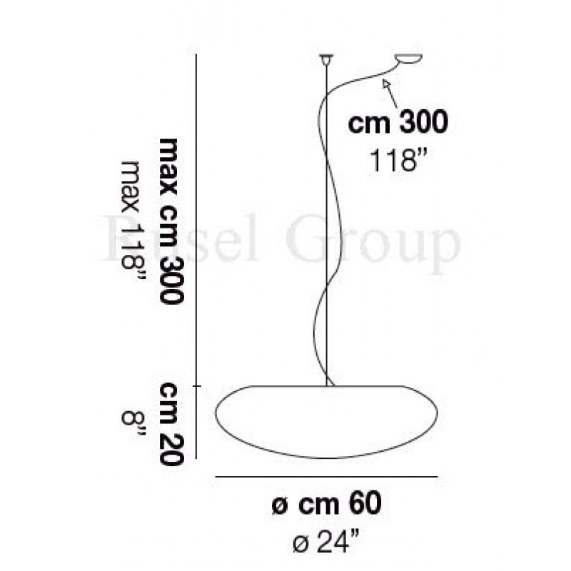 Подвесной светильник Vistosi MIA SP 60 D1