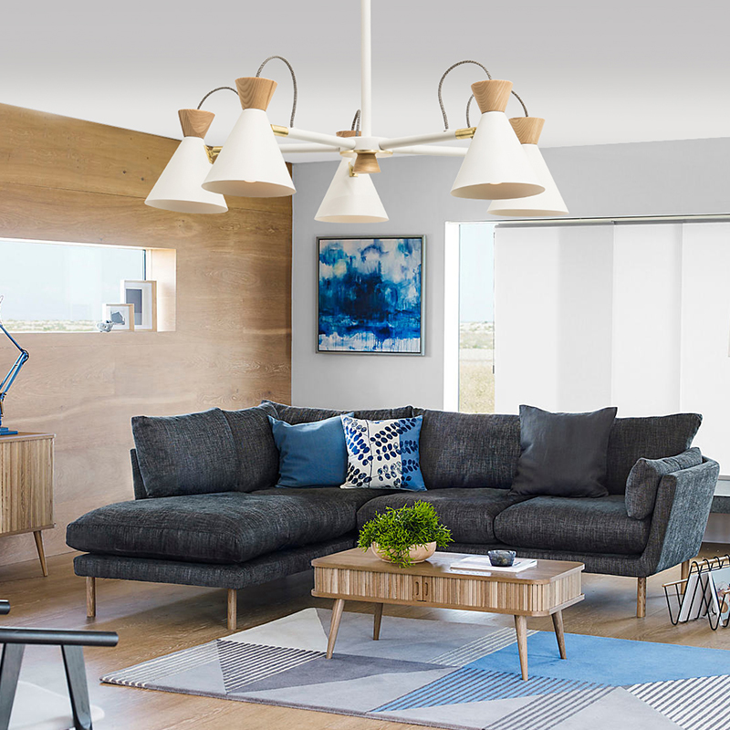 Люстра на штанге SINDRE D83 White by ImperiumLoft