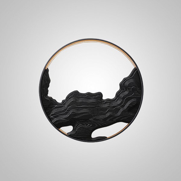 Настенный светильник ARNAR D61,5 Black by ImperiumLoft