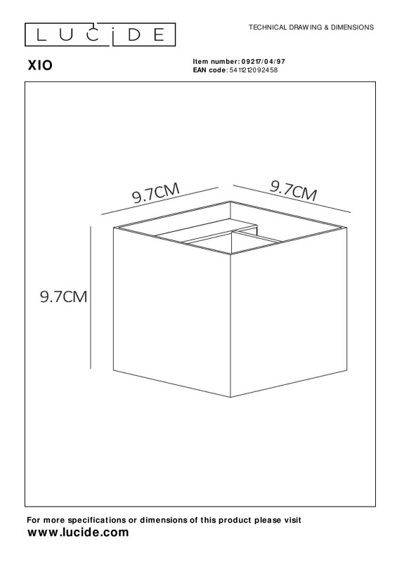 Бра LUCIDE 09217/04/97