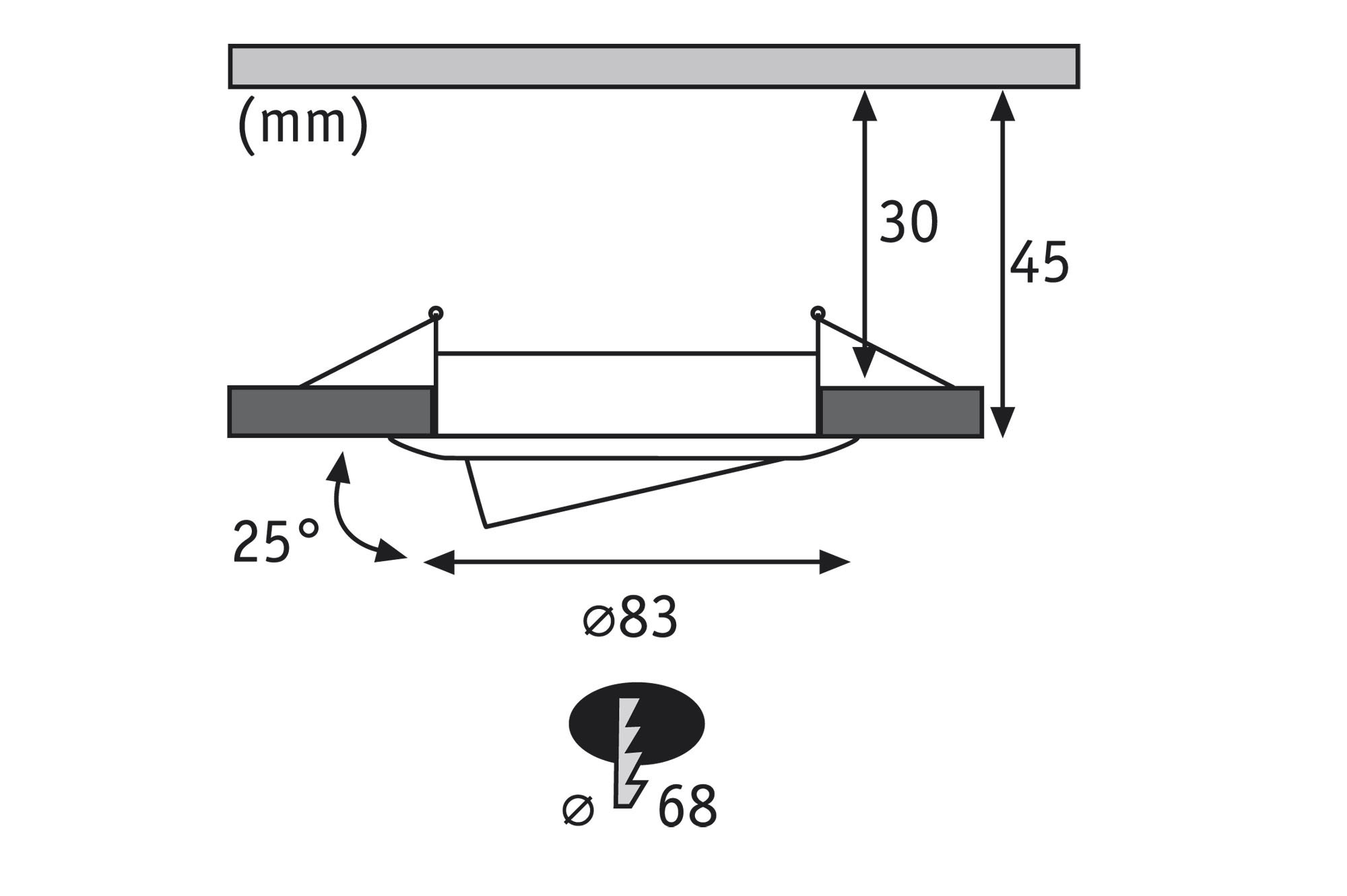 Встраиваемый светильник Paulmann 92831