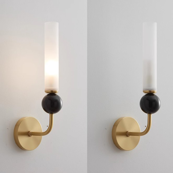 Настенный светильник CYLINDER WALL H36 Brass by ImperiumLoft