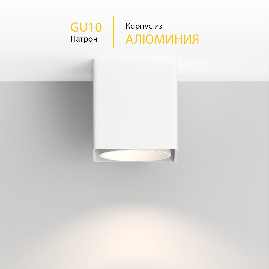 Накладной светильник под сменную лампу Ledron KEA ED GU10  White