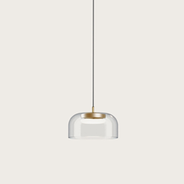 Подвесной светильник Ipon 1L золотой металл, прозрачный плафон Aromas del Campo