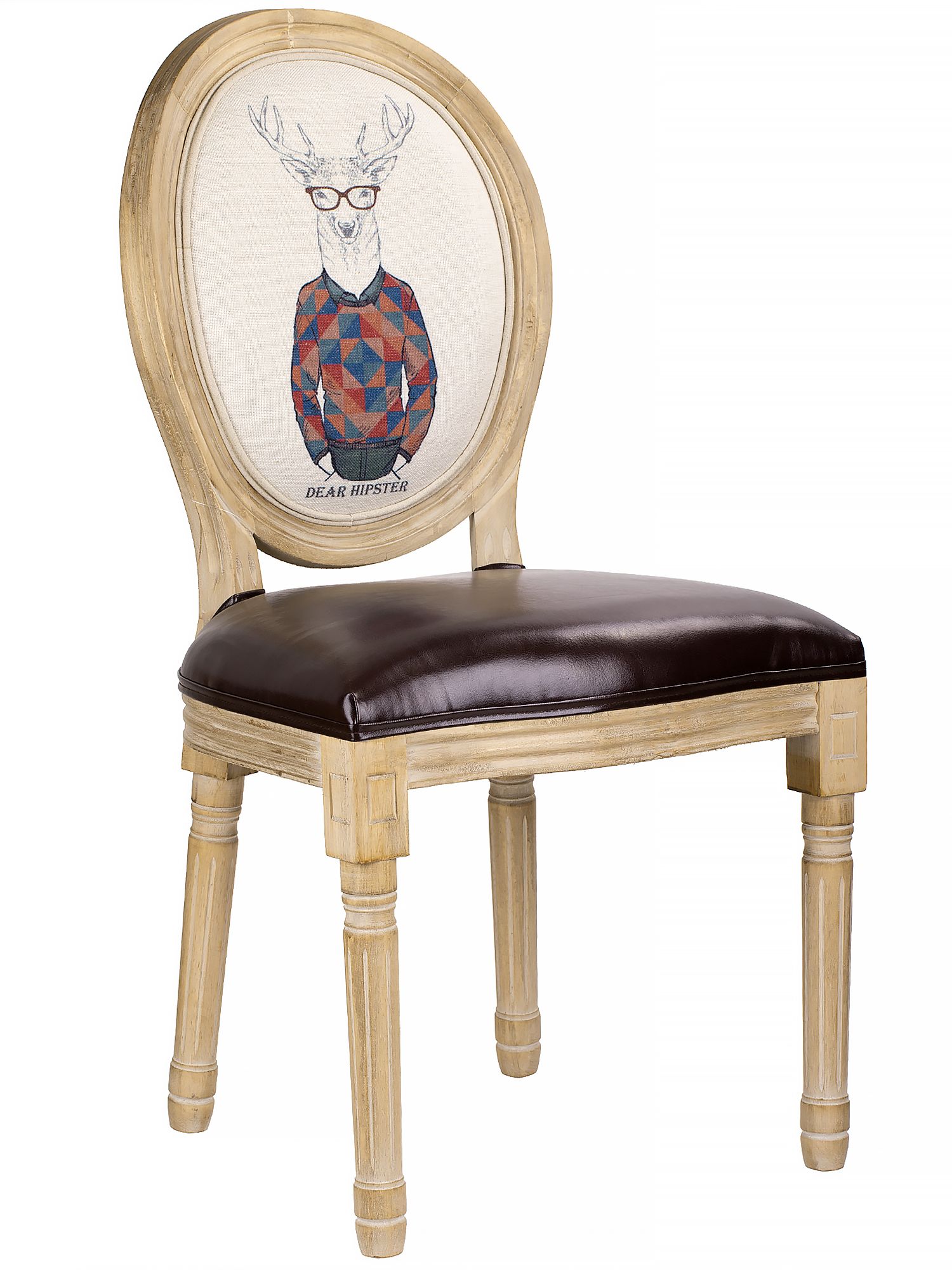 Стул Олень в свитере Glasar 51-048