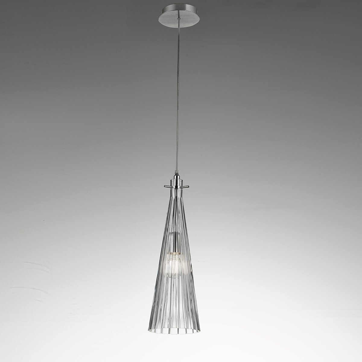 Подвесной светильник Selene Illuminazione Costa Rica nickel/clear 2810-003023