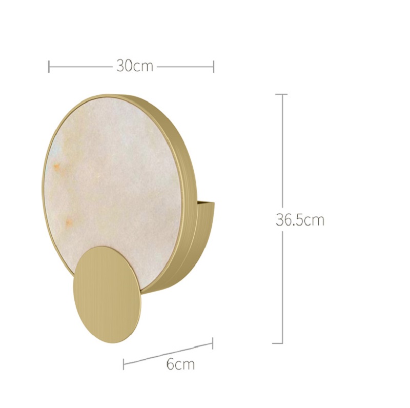 Настенный светильник-бра из мрамора LOREO C by ImperiumLoft