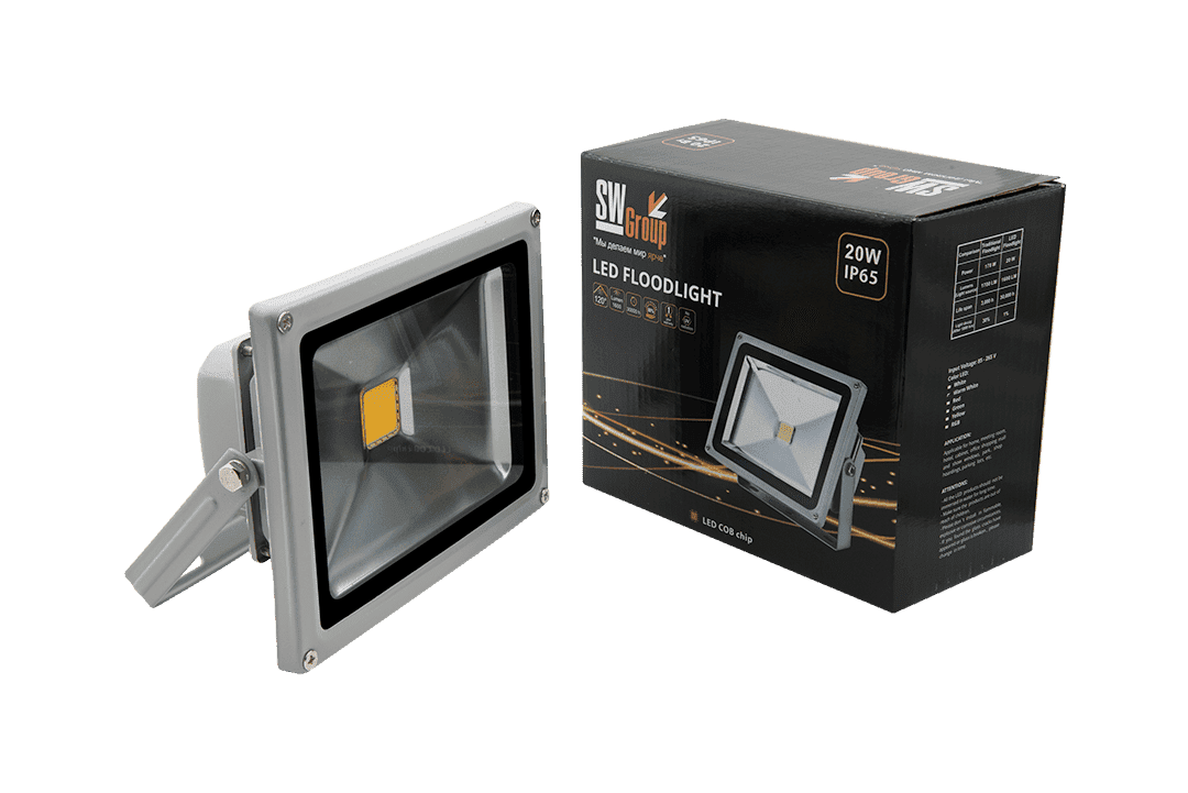 Прожектор светодиодный SWG FL-COB-20-WW