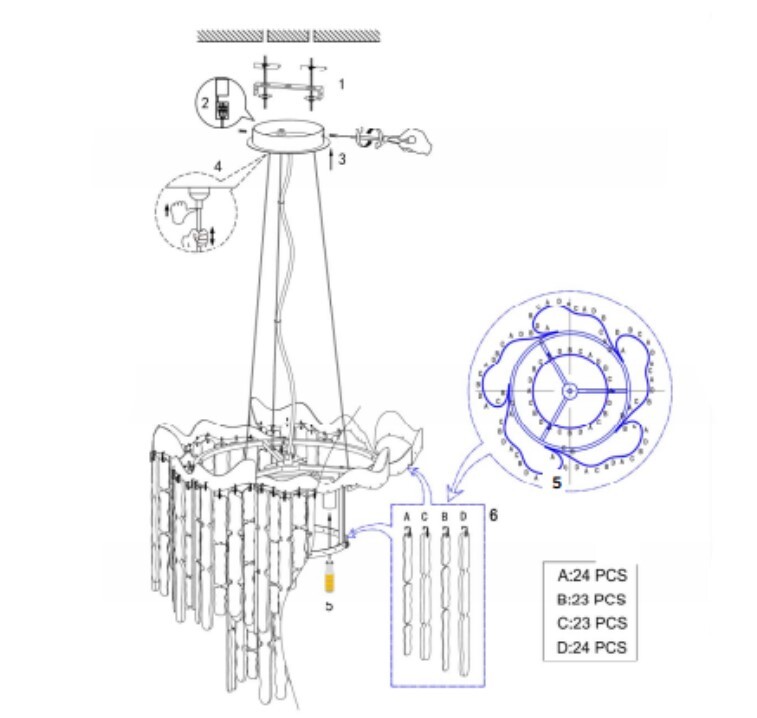 Люстра Schuller Chantal 932401