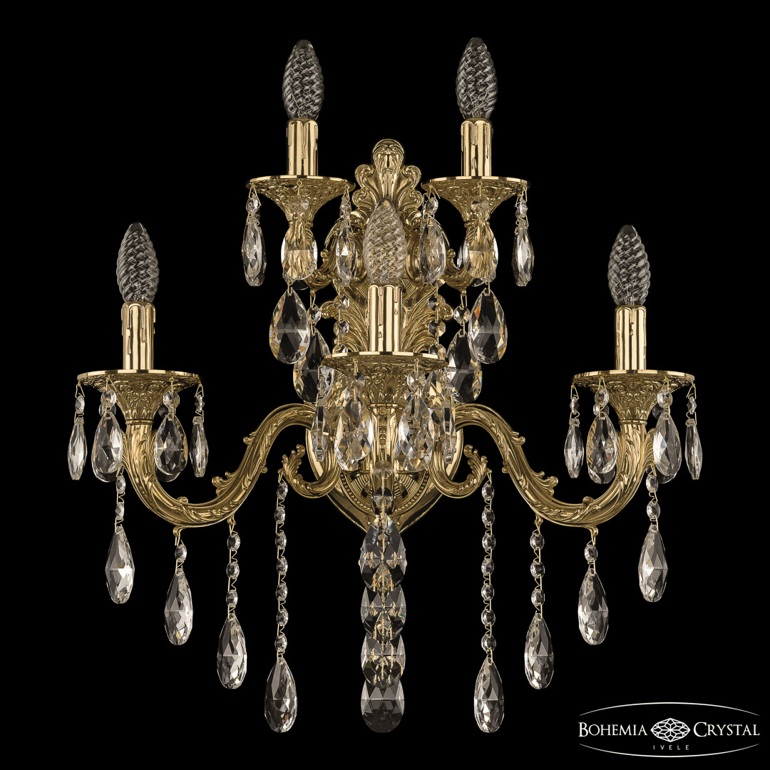 Бра бронзовые с хрусталём 7101B15/3+2/210 B G