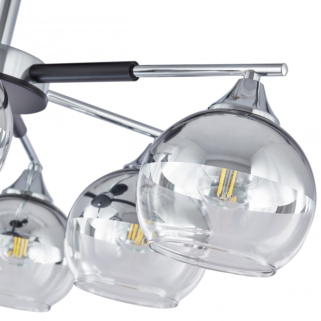 Люстра потолочная с плафонами 339354/6 CR+BK Arte Milano