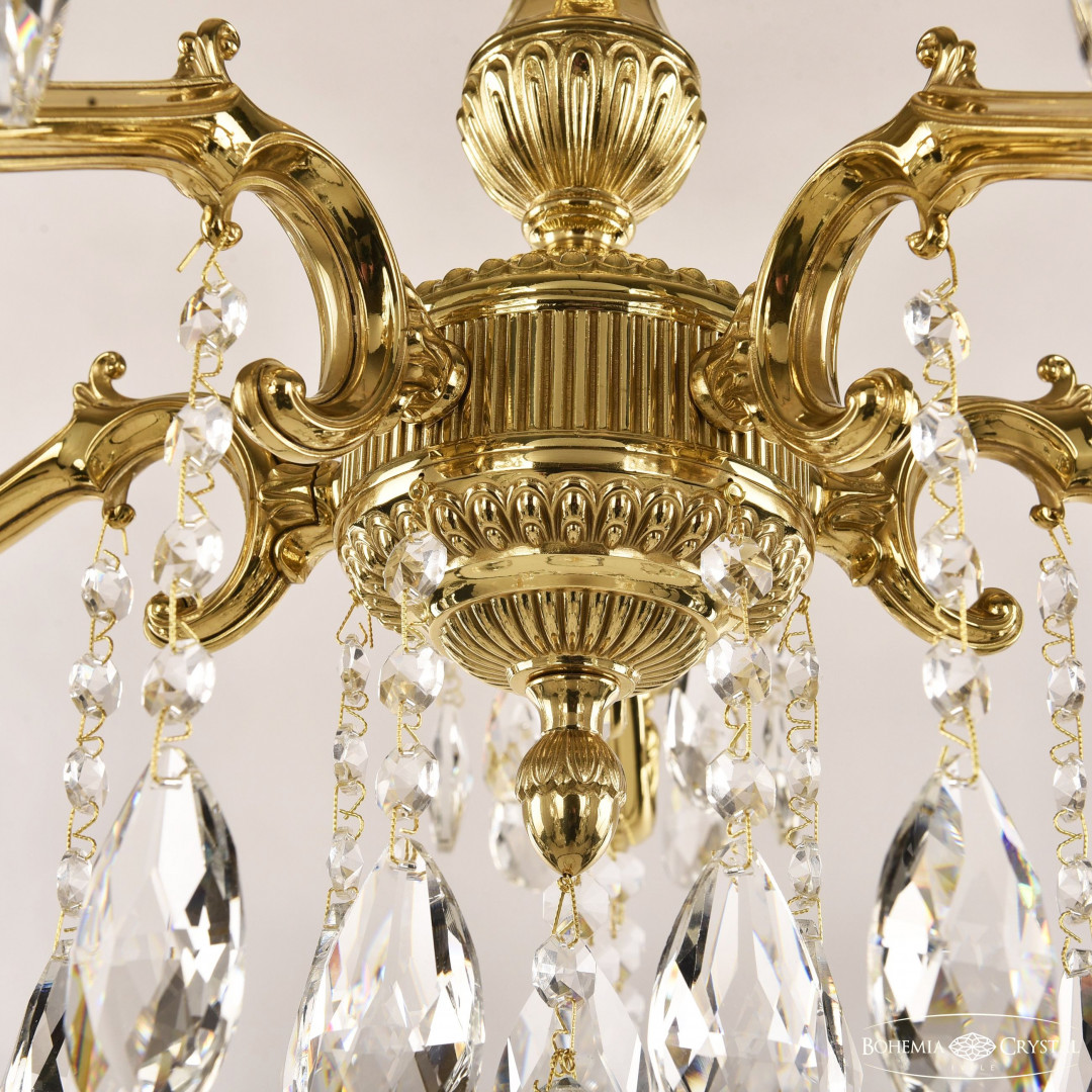 Люстра бронзовая с хрусталём 75102/5/175 A G