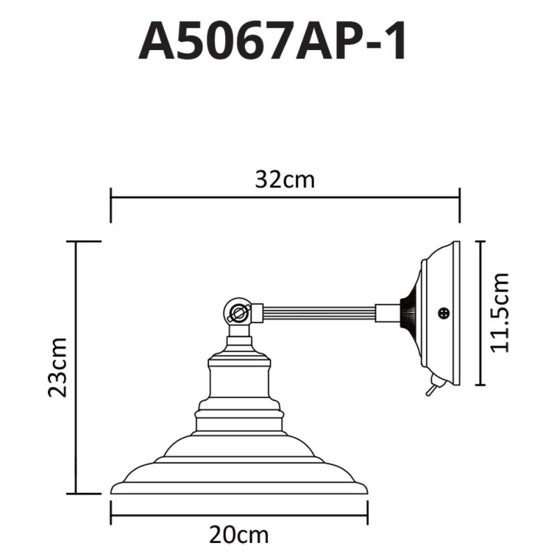 Бра Arte Lamp A5067AP-1WH