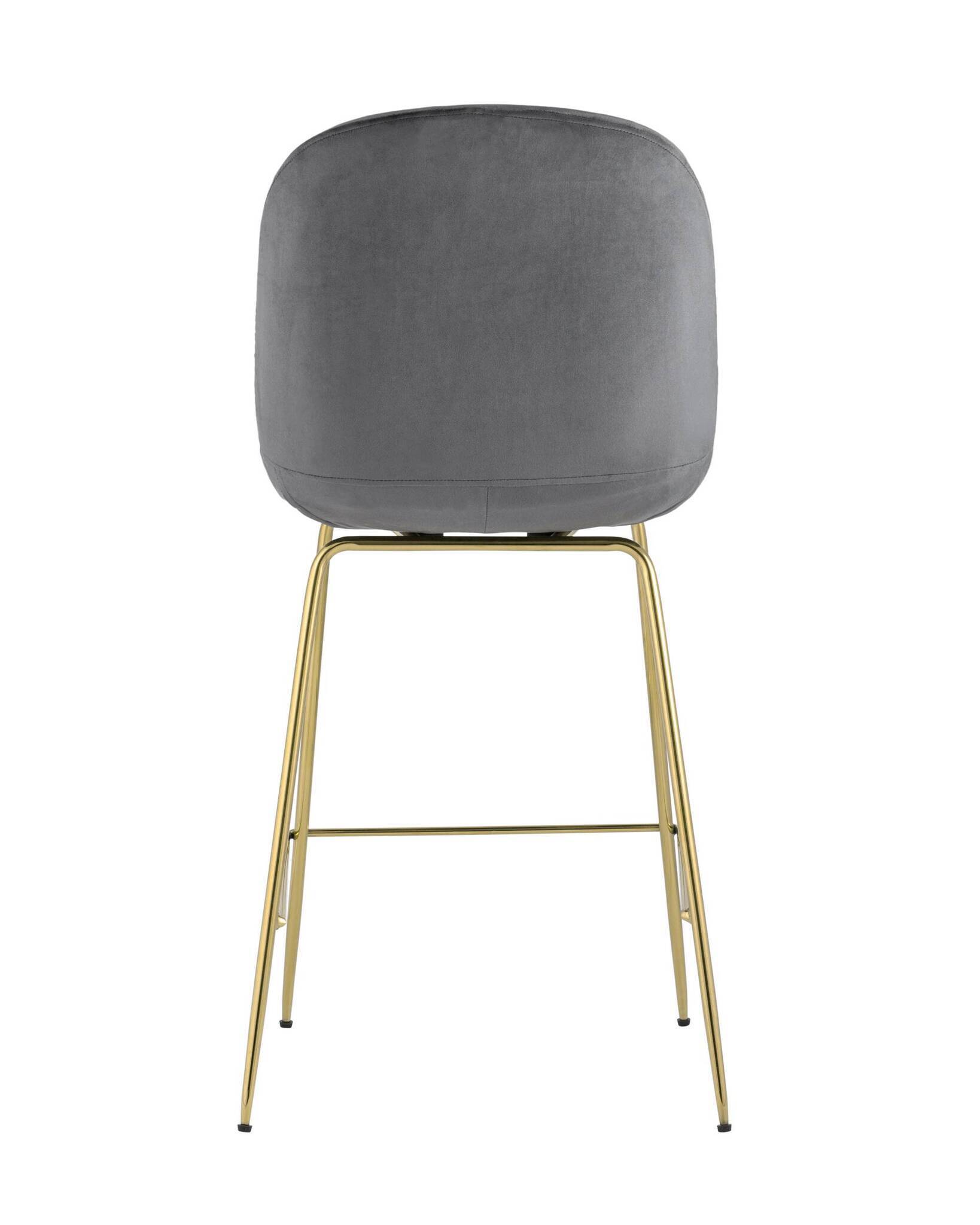 Стул полубарный Beetle со спинкой серый Stool Group