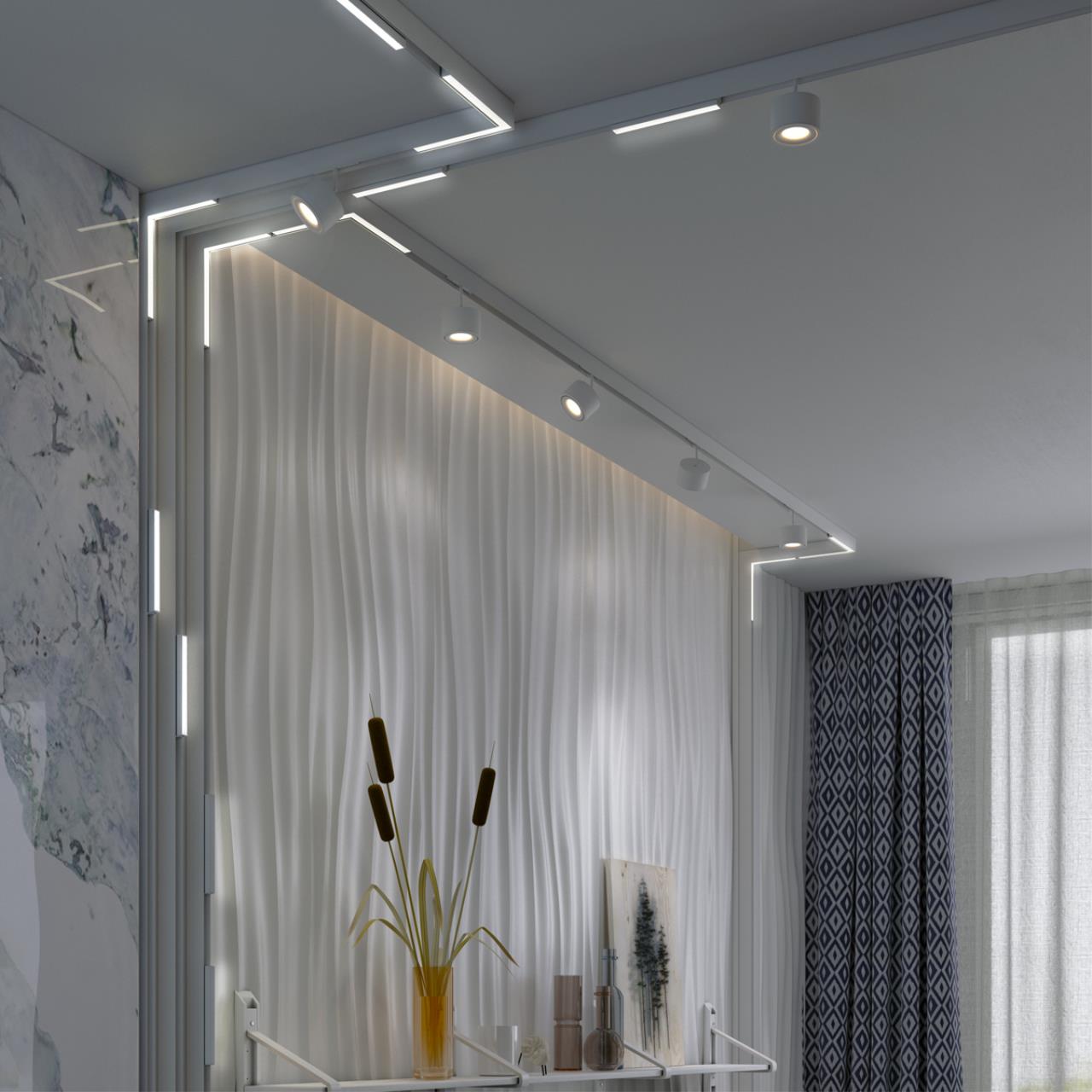 Трековый низковольтный смарт-светильник диммируемый со сменой цв.температуры Novotech 359503