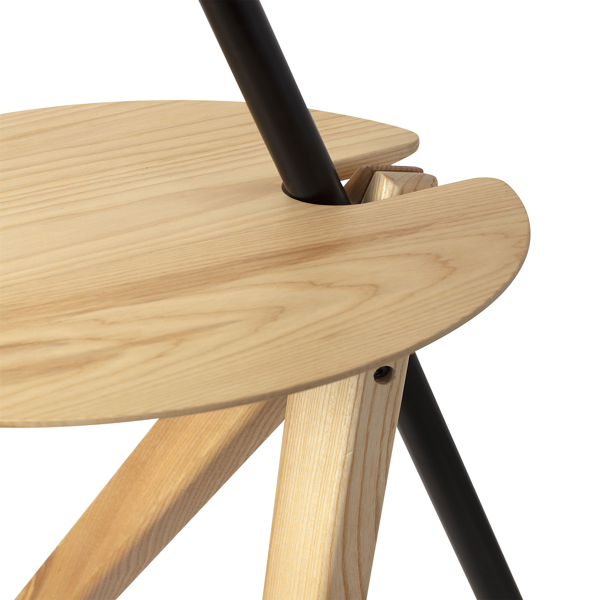 Торшер TREEWOOD с поддоном из ясеня и бежевым абажуром 1xE27 Faro