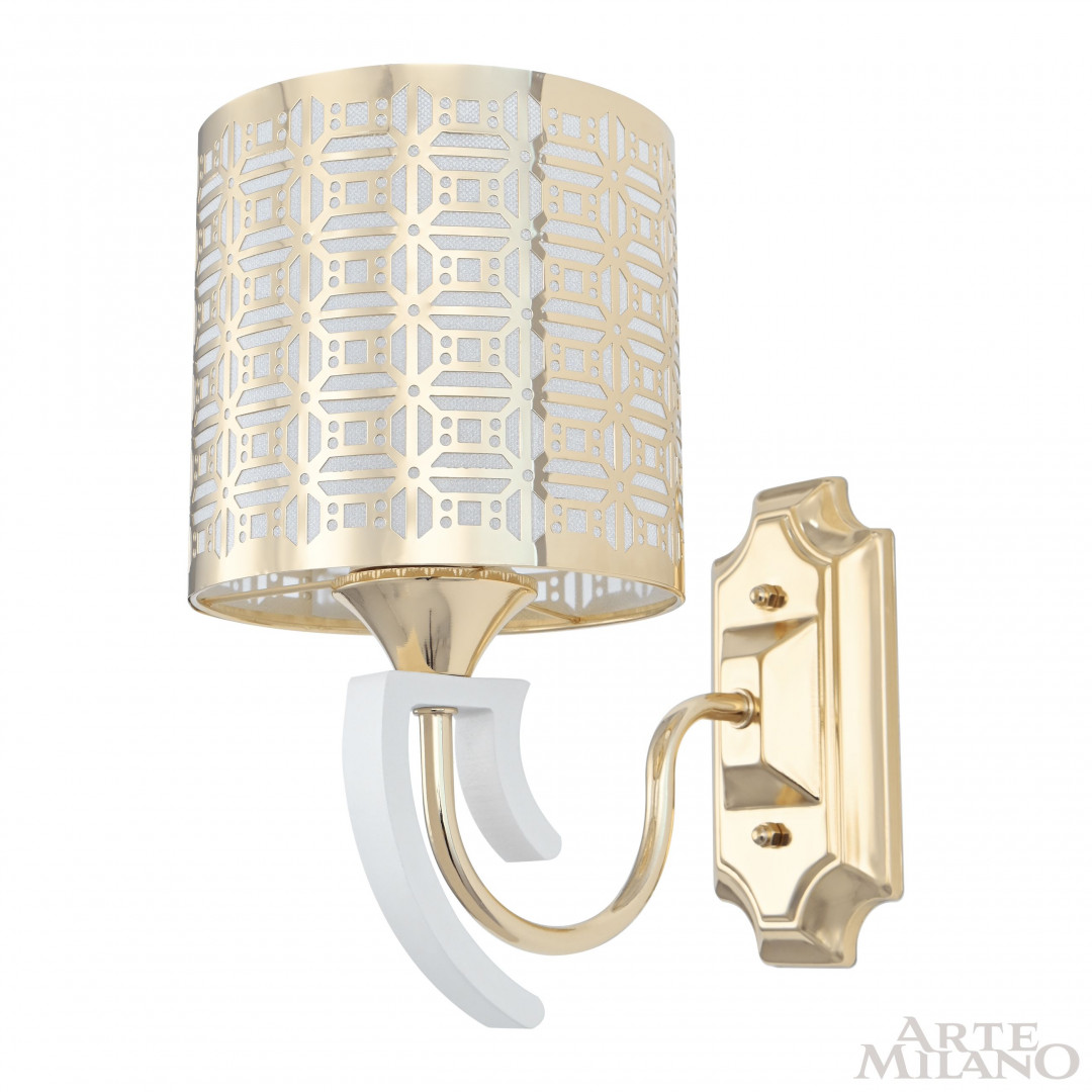 Бра с плафоном 308857/1W Wh/Gd Arte Milano