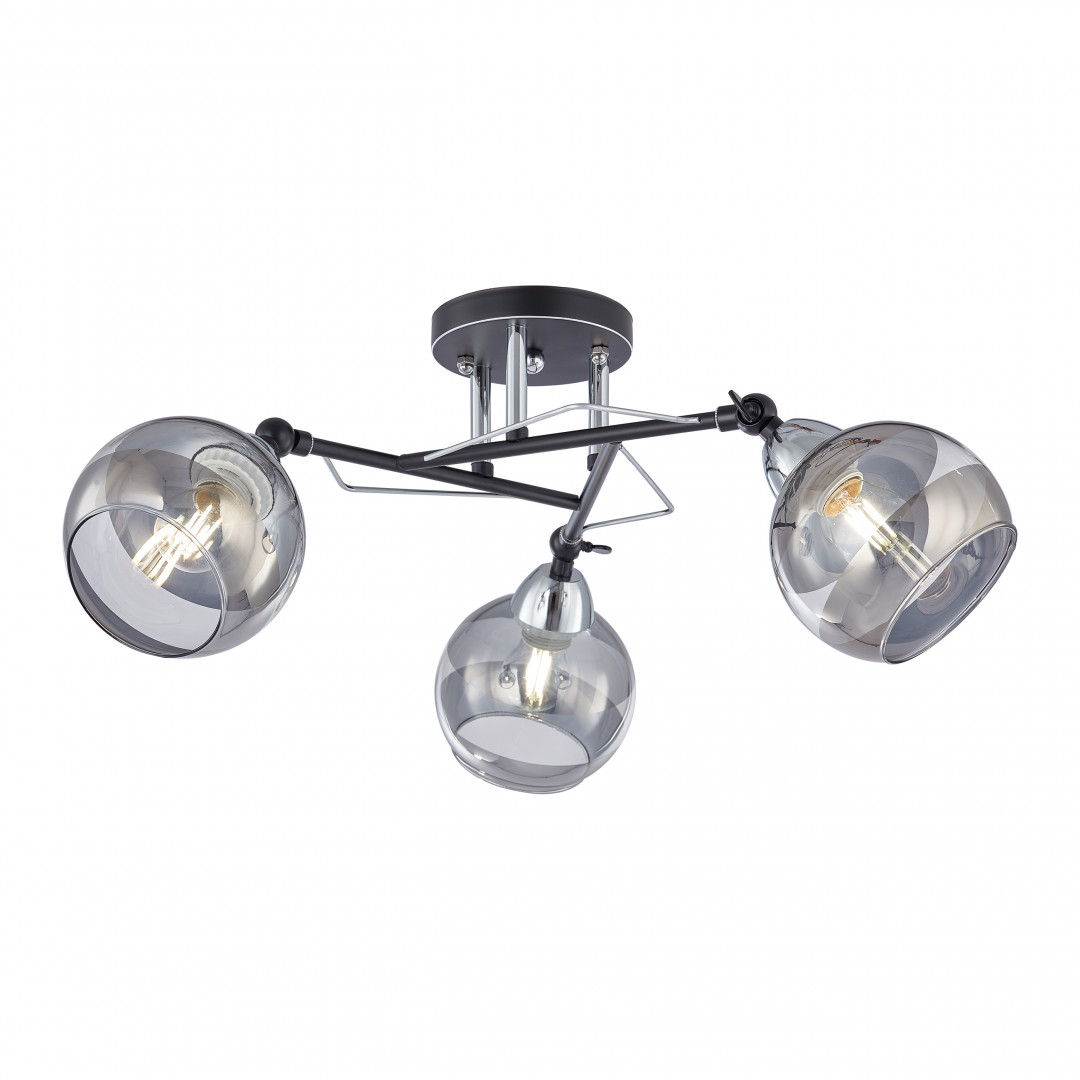 Люстра с плафонами 323685/3B BK+CR Arte Milano