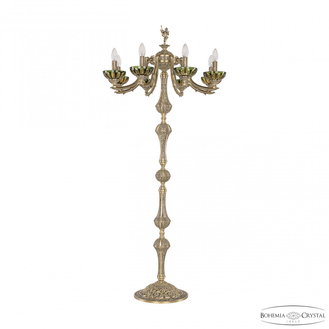 Торшер бронзовый 72009T/8/210 FP P Amber-Green/H-1H FA5S