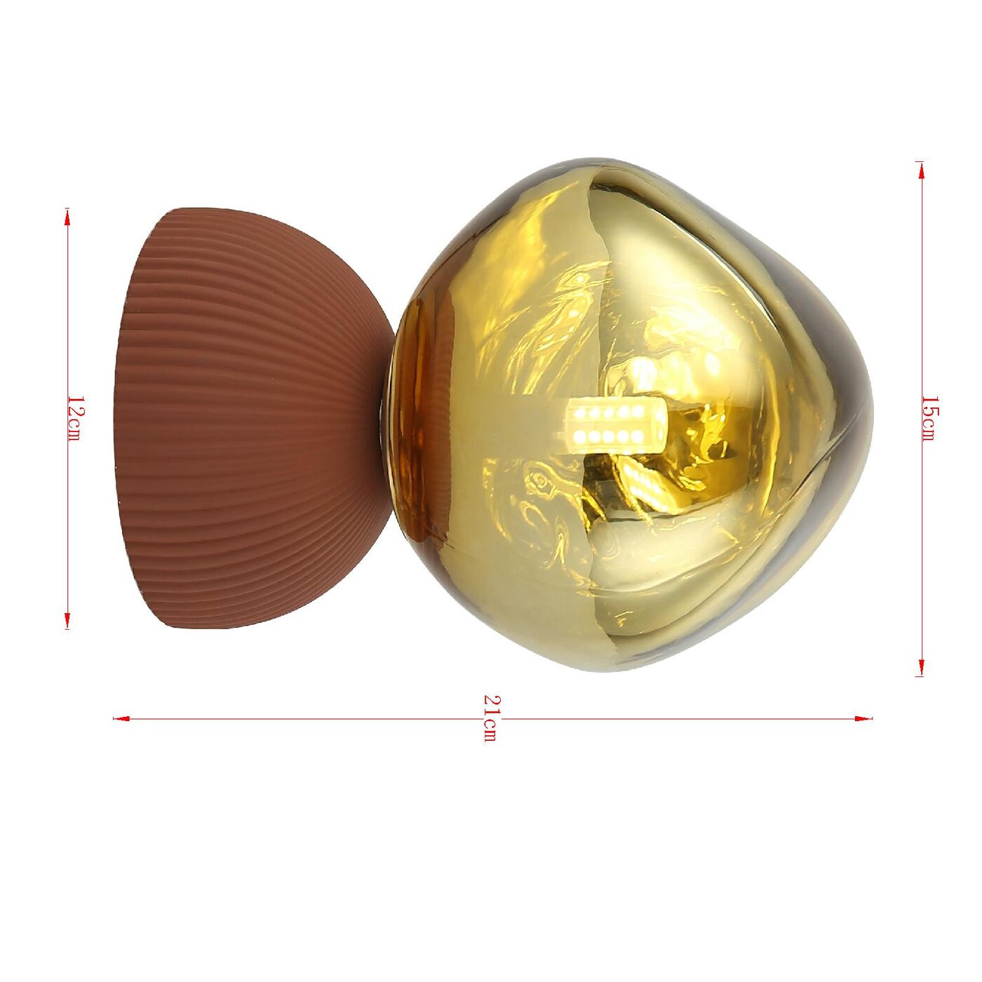 Светильник настольный Magic Ball Gold 21cm KARE 57524