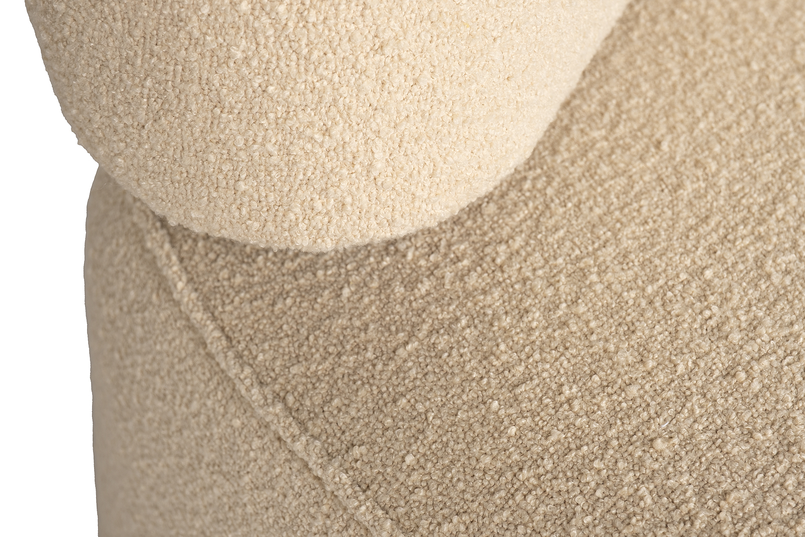 Кресло без подлокотников букле бежевое Garda Decor 58DB-23052