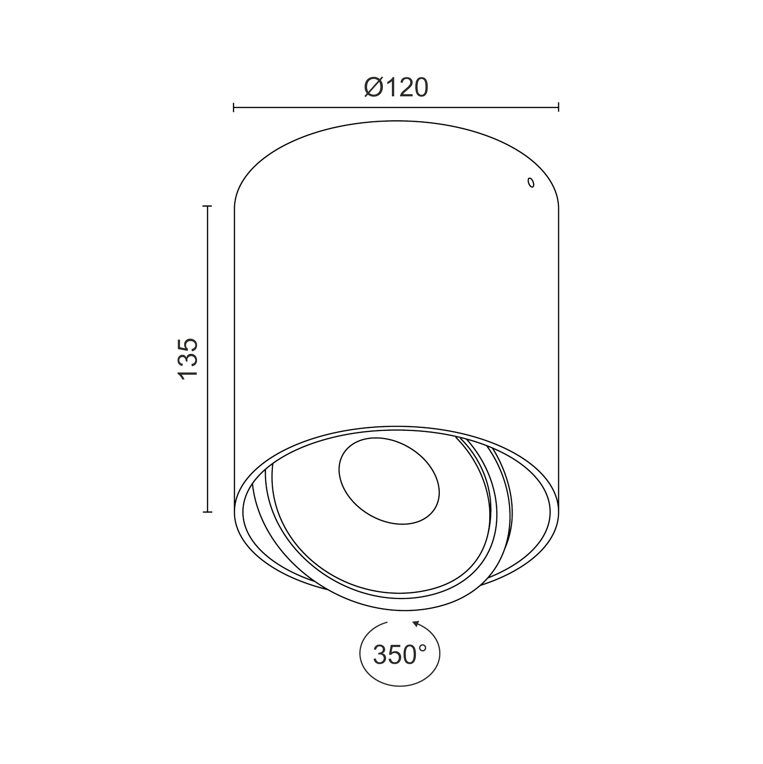 Накладной  светодиодный светильник Ledron ORBIN TUB White