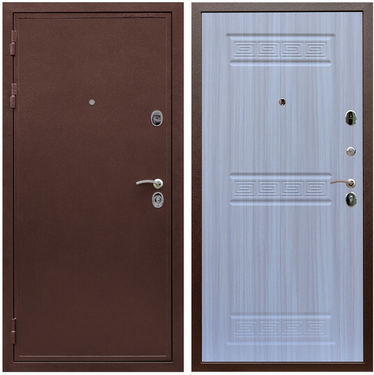 Дверь входная Graf Престиж Антик медь / МДФ 10 мм ФЛ-242 Сандал белый