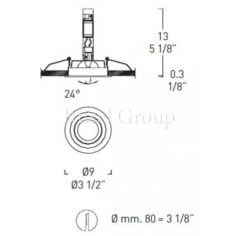 Встраиваемый светильник Leucos SD 903 INCASSO (ITRE)