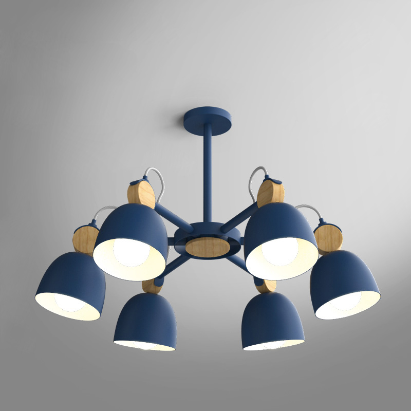 Потолочная люстр на штанге ROLLA 6 bilberry by ImperiumLoft