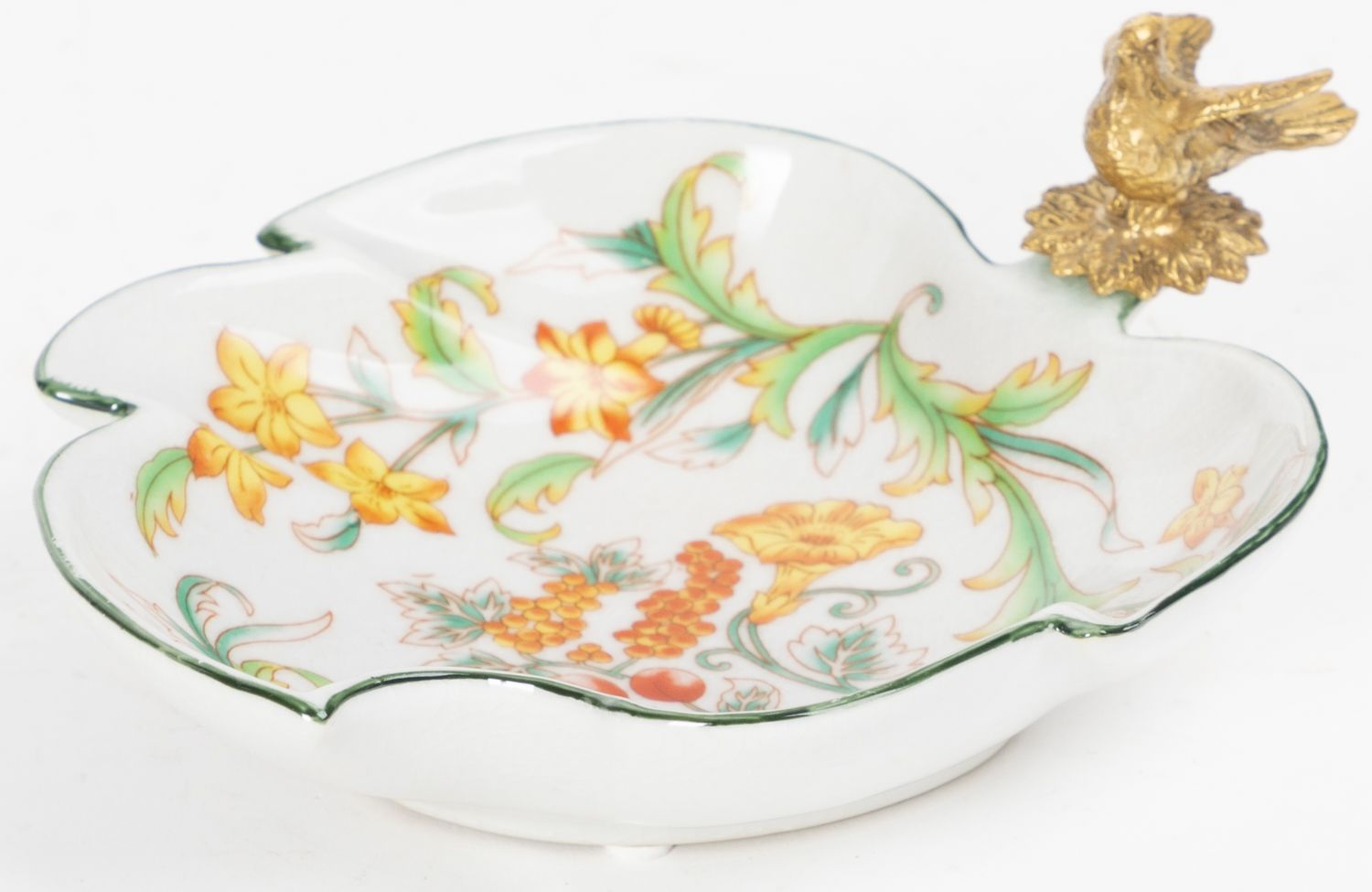 Блюдо с птичкой Glasar C519ECL/HX0036E