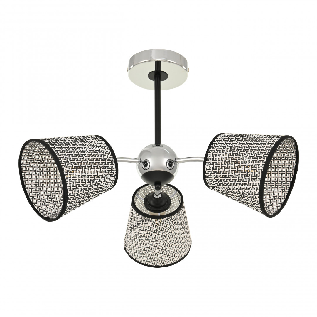 Люстра с абажурами 320007/3 CR.BK Arte Milano